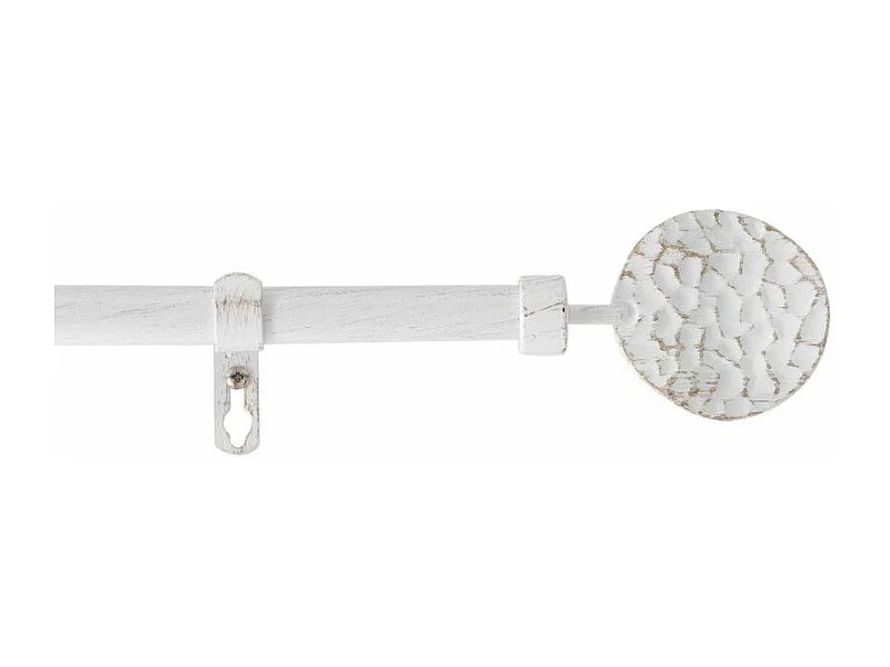 Kit Tringle Déco Extensible "Bullette" 120-210cm Blanc