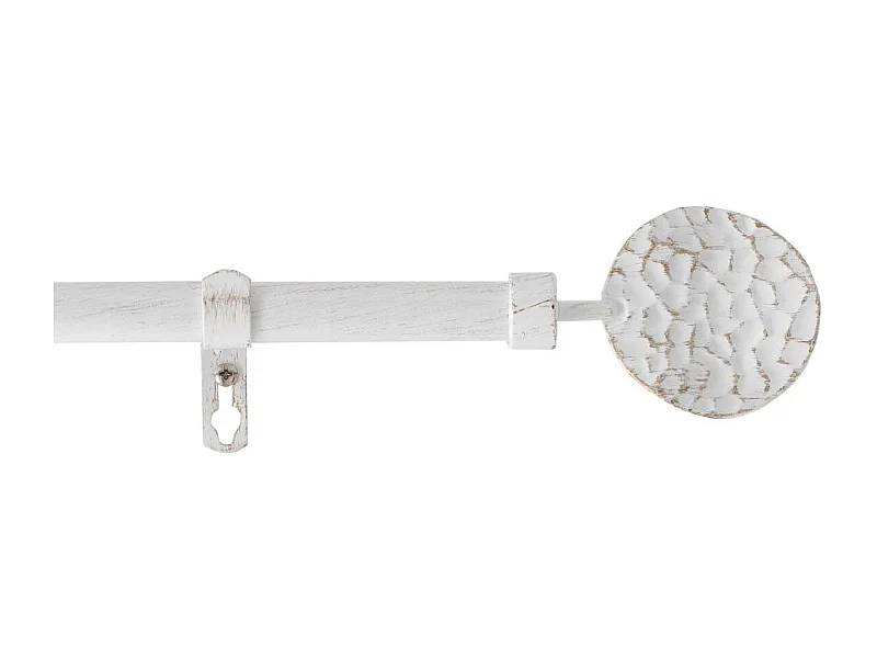 Kit Tringle Déco Extensible "Bullette" 120-210cm Blanc