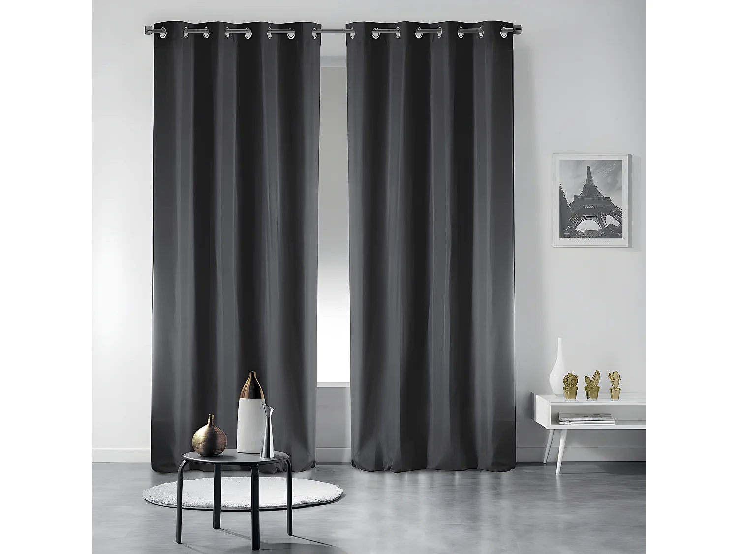 Rideau Occultant "Occult" 135x280cm Noir