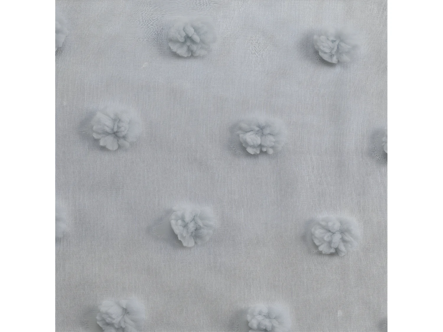 Rideau Voilage à Œillets "Mélusine" 140x240cm Gris