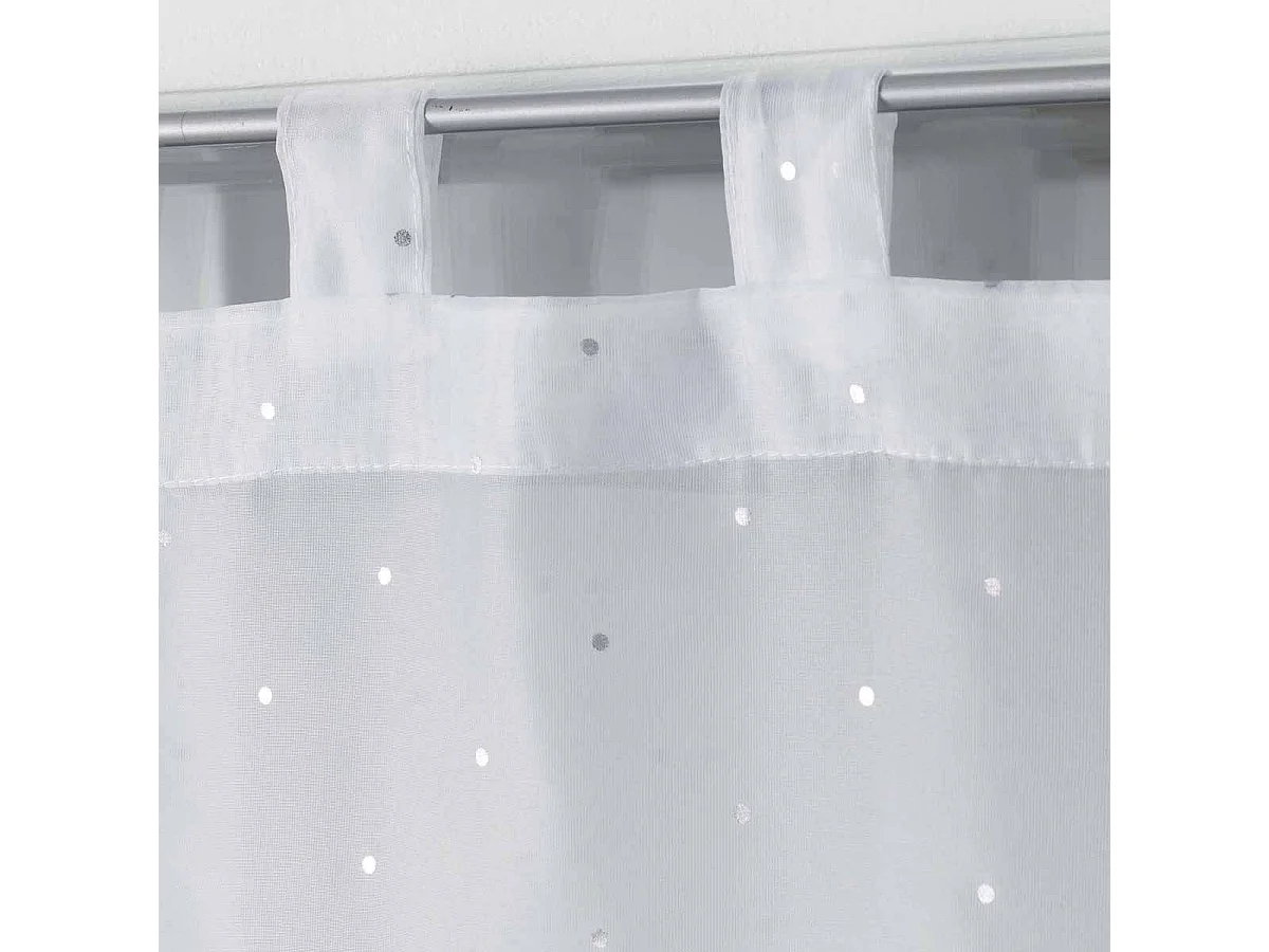 Paire de Voilages "Orion" 60x160cm Blanc