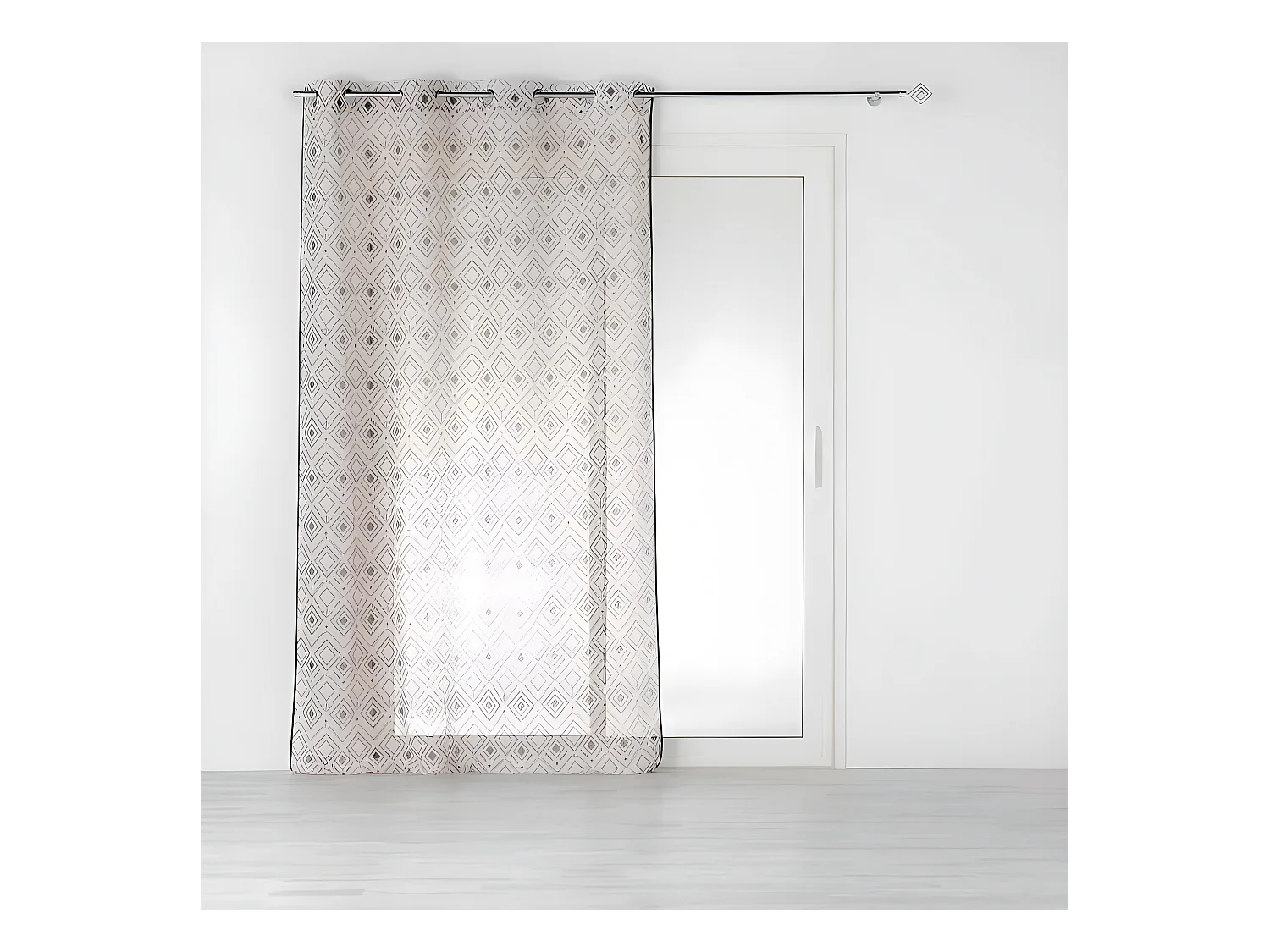Rideau Voilage à Œillets "Nalika" 140x240cm Beige