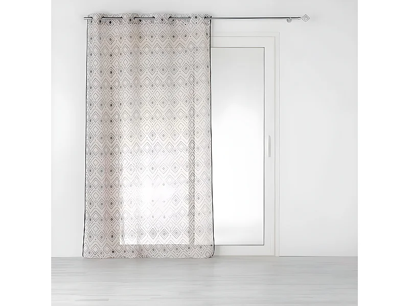 Rideau Voilage à Œillets "Nalika" 140x240cm Beige