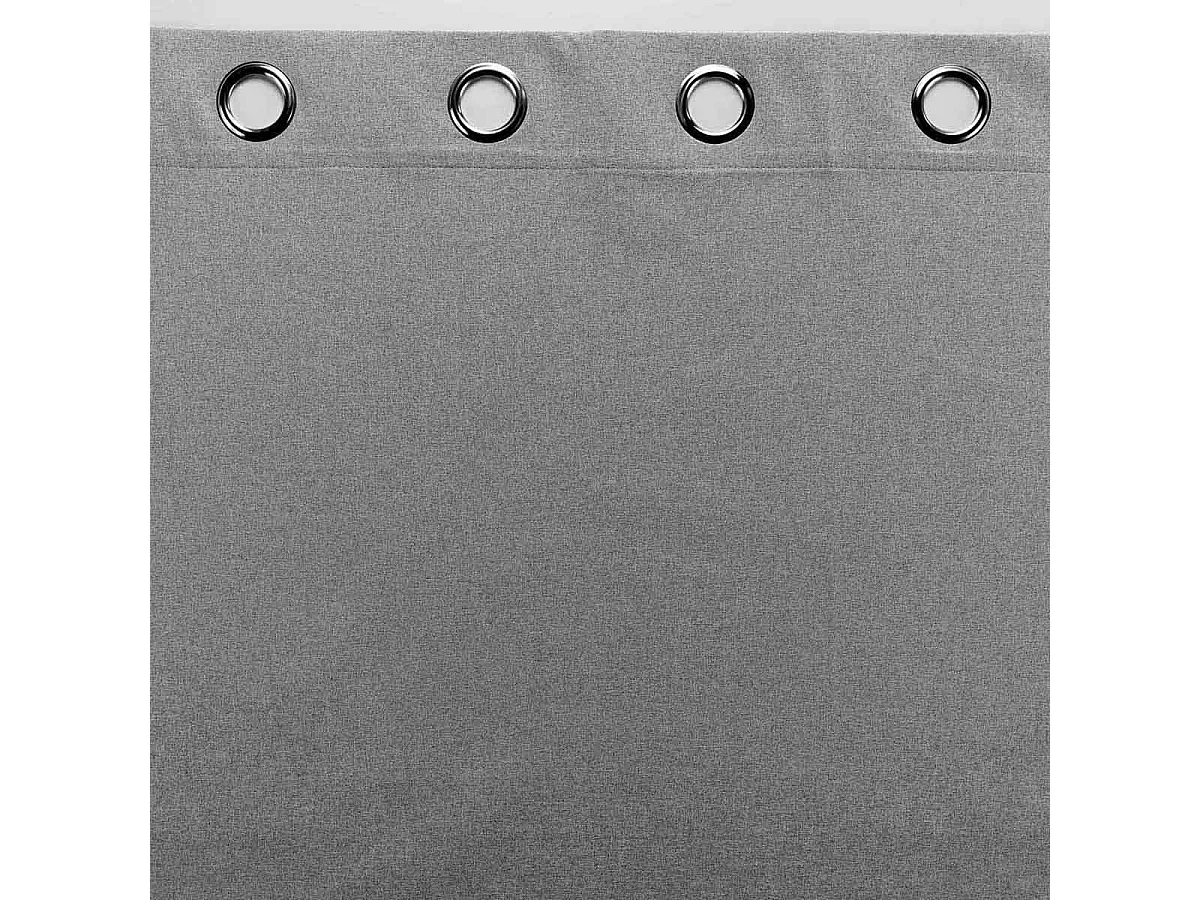 Rideau Occultant à Œillets "Occultiss" 135x260cm Gris