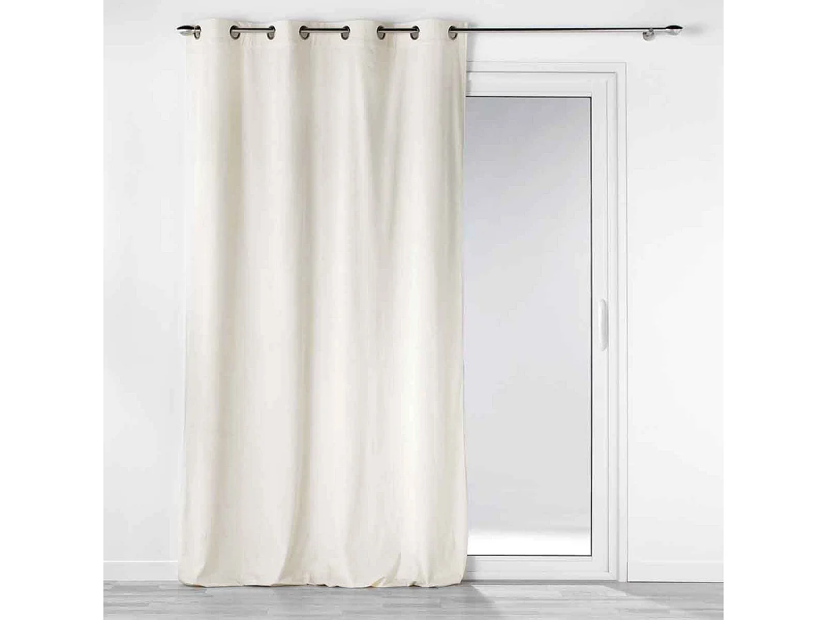 Unifarbener Siebvorhang aus Cordsamt 140 x 260 cm