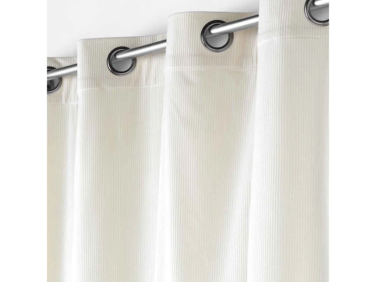 Unifarbener Siebvorhang aus Cordsamt 140 x 260 cm