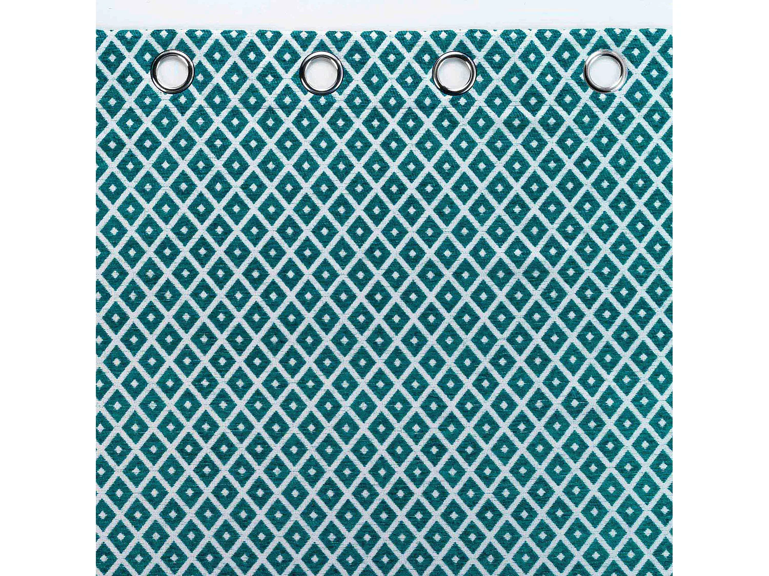 Jacquard-vorhang mit rautenmuste 140 x 260 cm