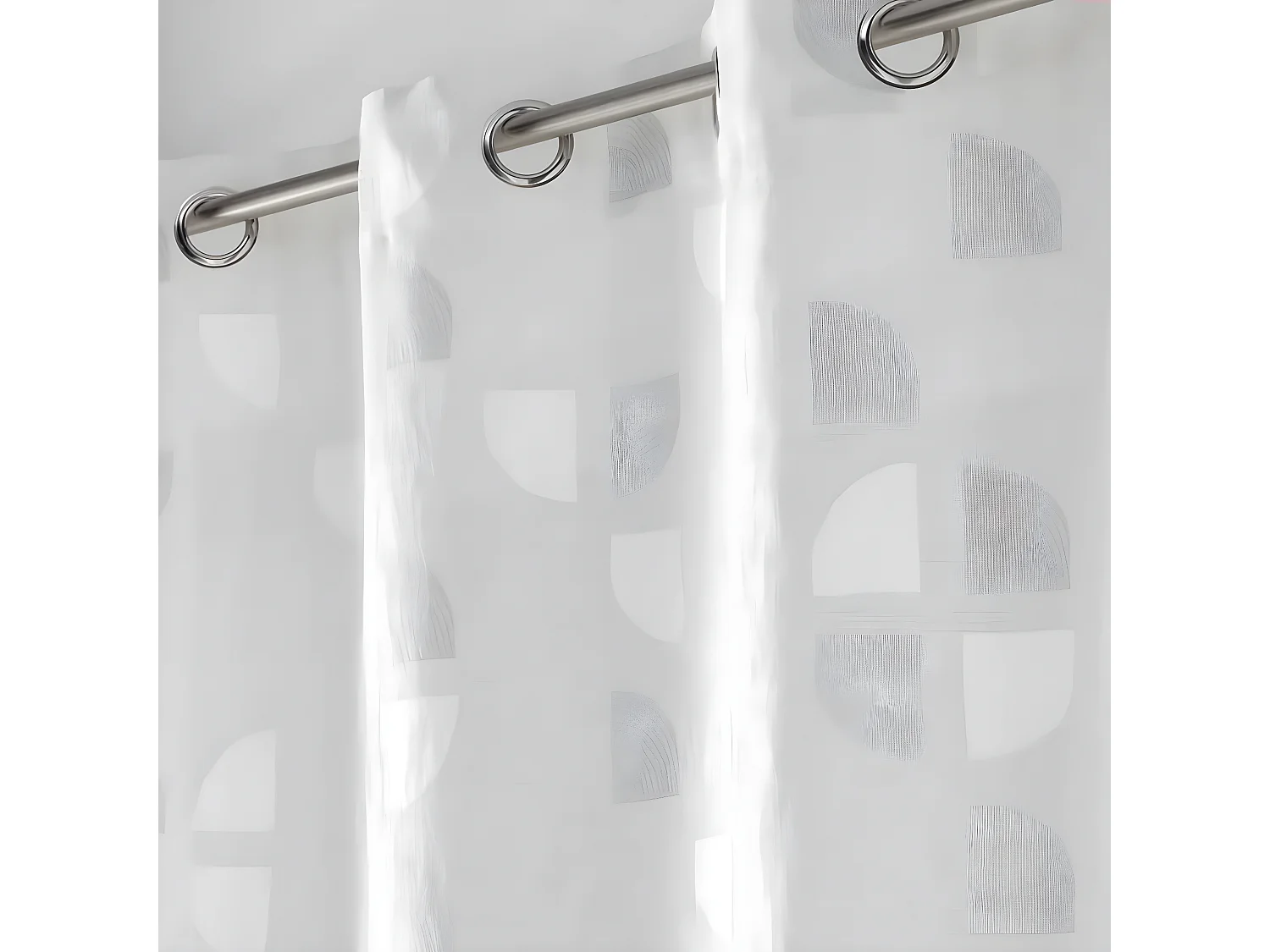 Rideau Voilage à Œillets "Pixie" 140x240cm Blanc