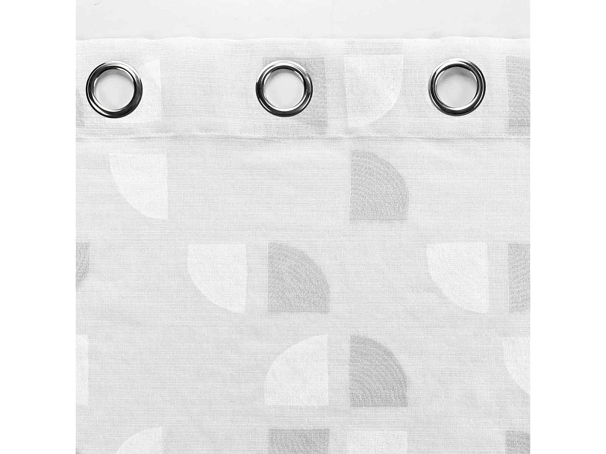 Rideau Voilage à Œillets "Pixie" 140x240cm Blanc