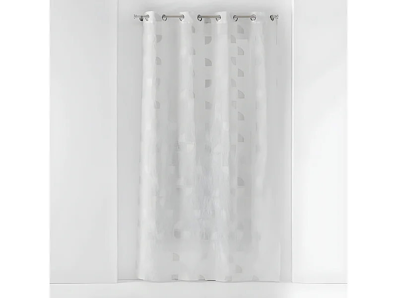 Rideau Voilage à Œillets "Pixie" 140x240cm Blanc