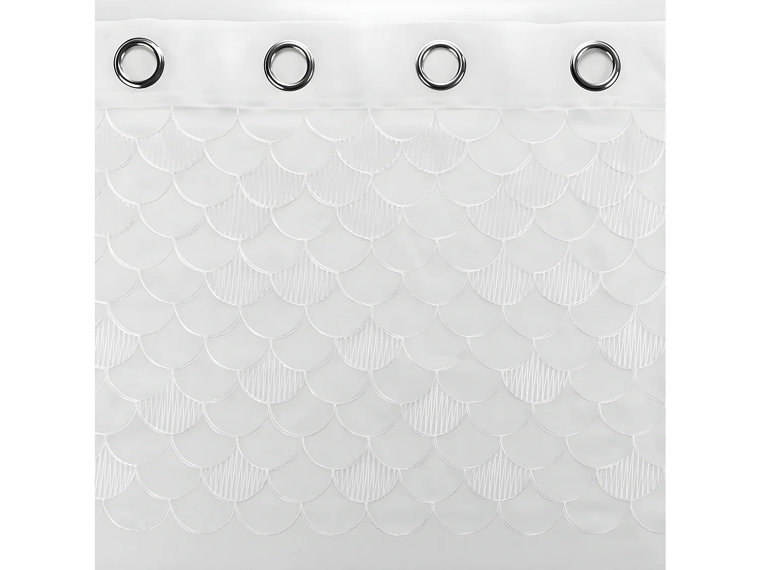 Rideau Voilage à Œillets "Yaelle" 135x240cm Blanc