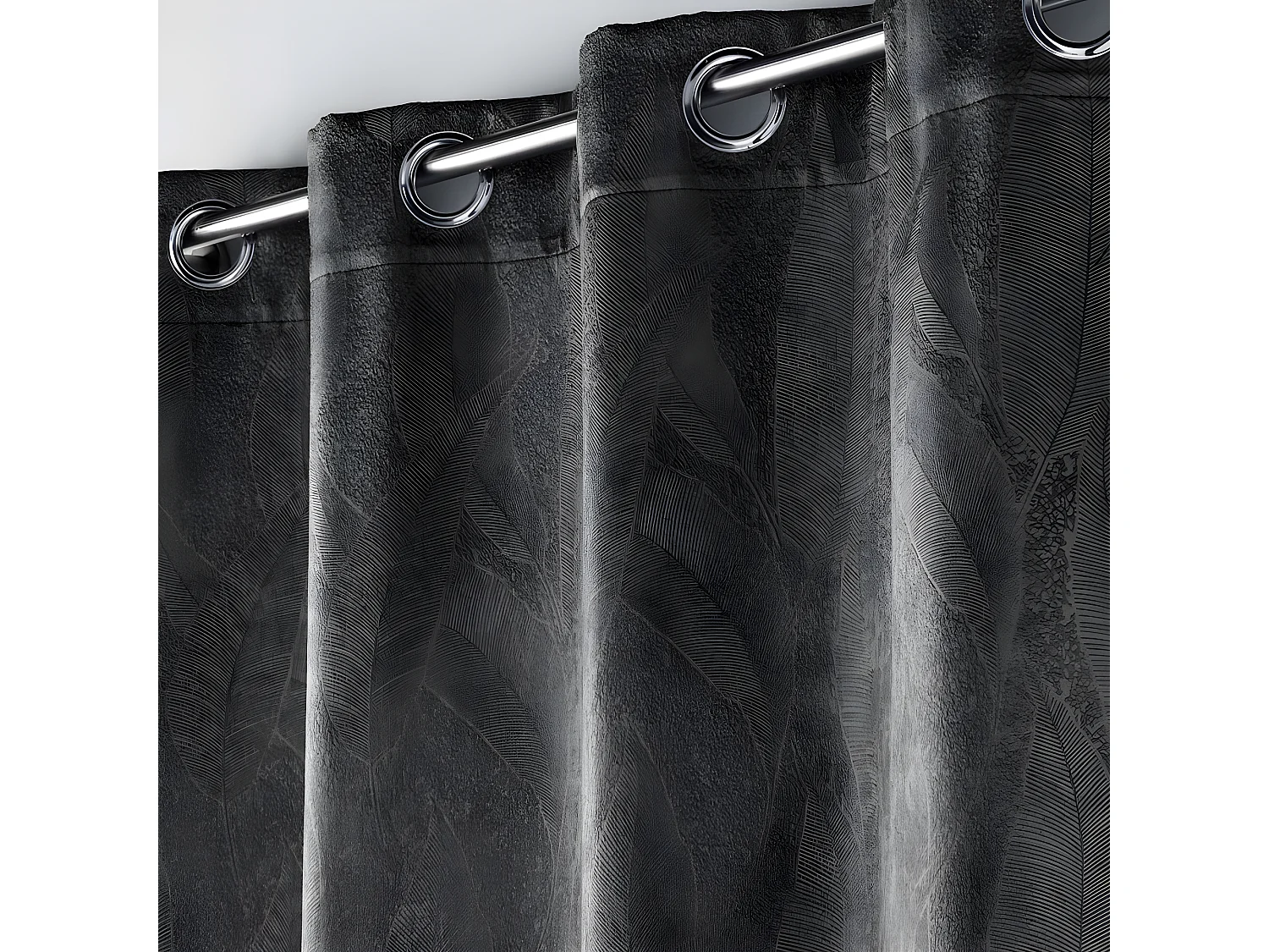 Rideau Occultant "Mélodie" 135x240cm Anthracite