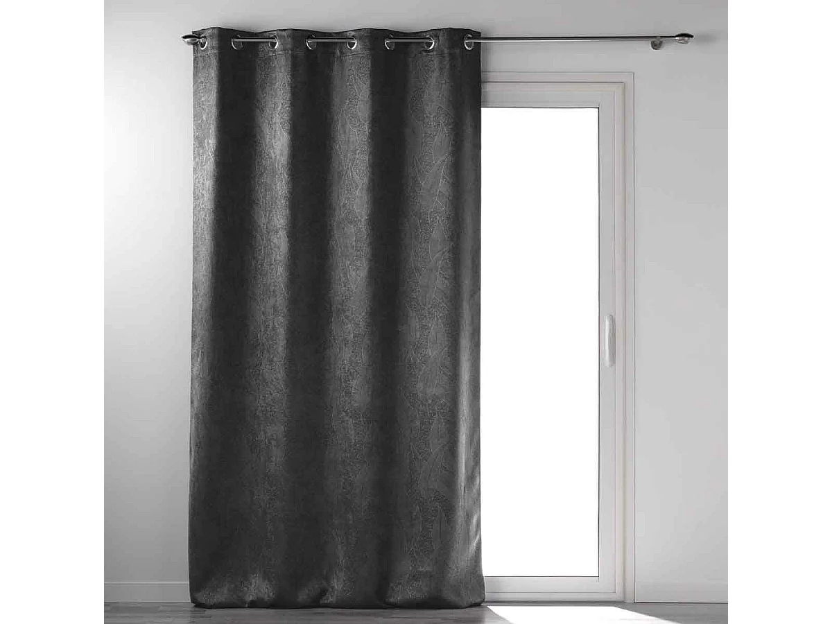 Rideau Occultant "Mélodie" 135x240cm Anthracite