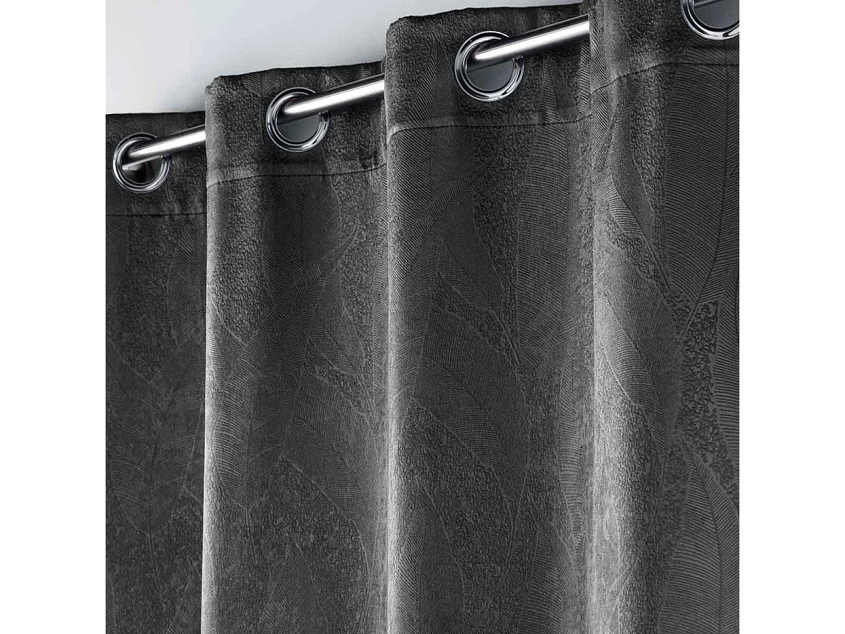 Rideau Occultant "Mélodie" 135x240cm Anthracite