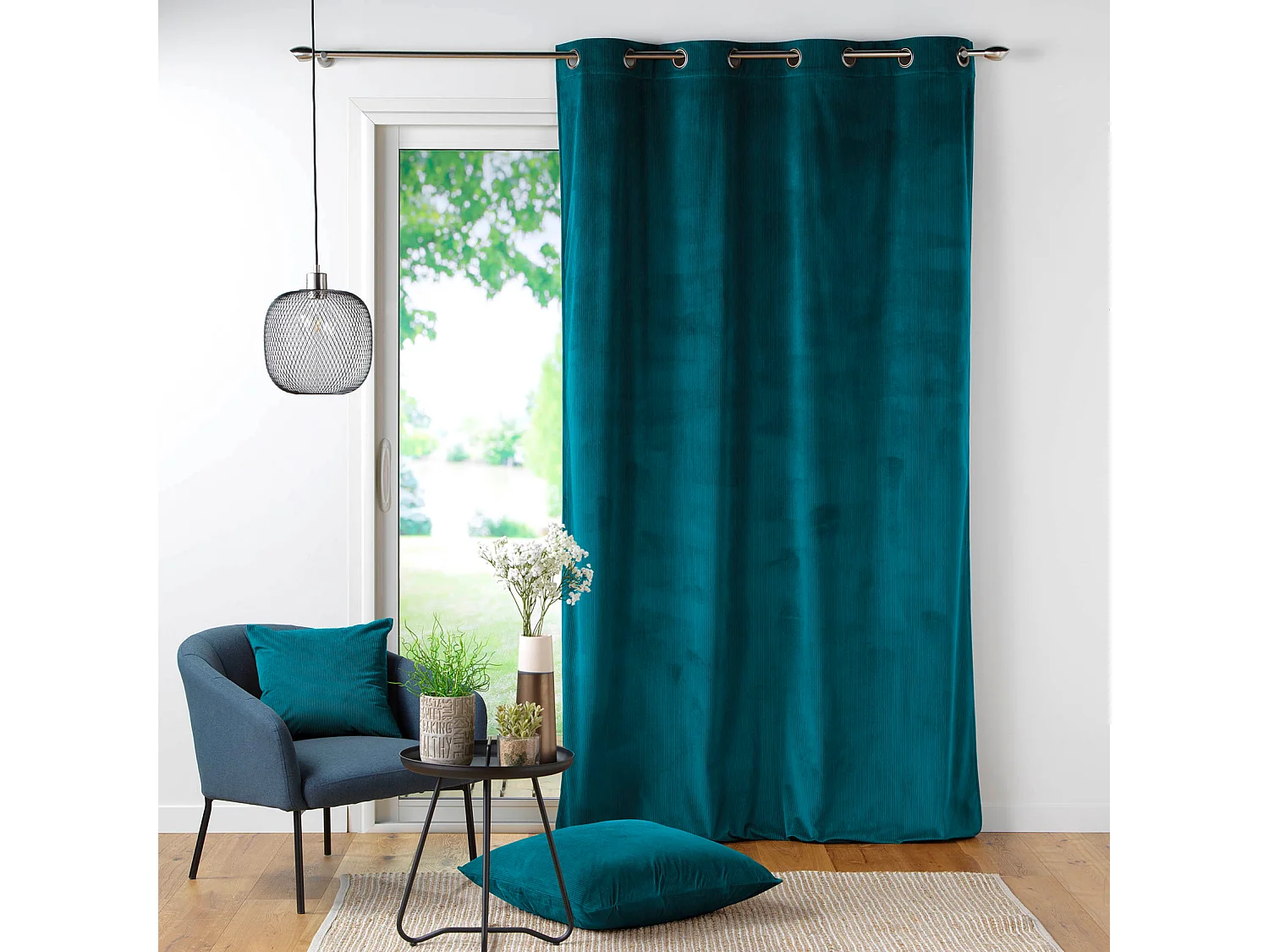 Cortina de pana lisa 140 x 260 cm