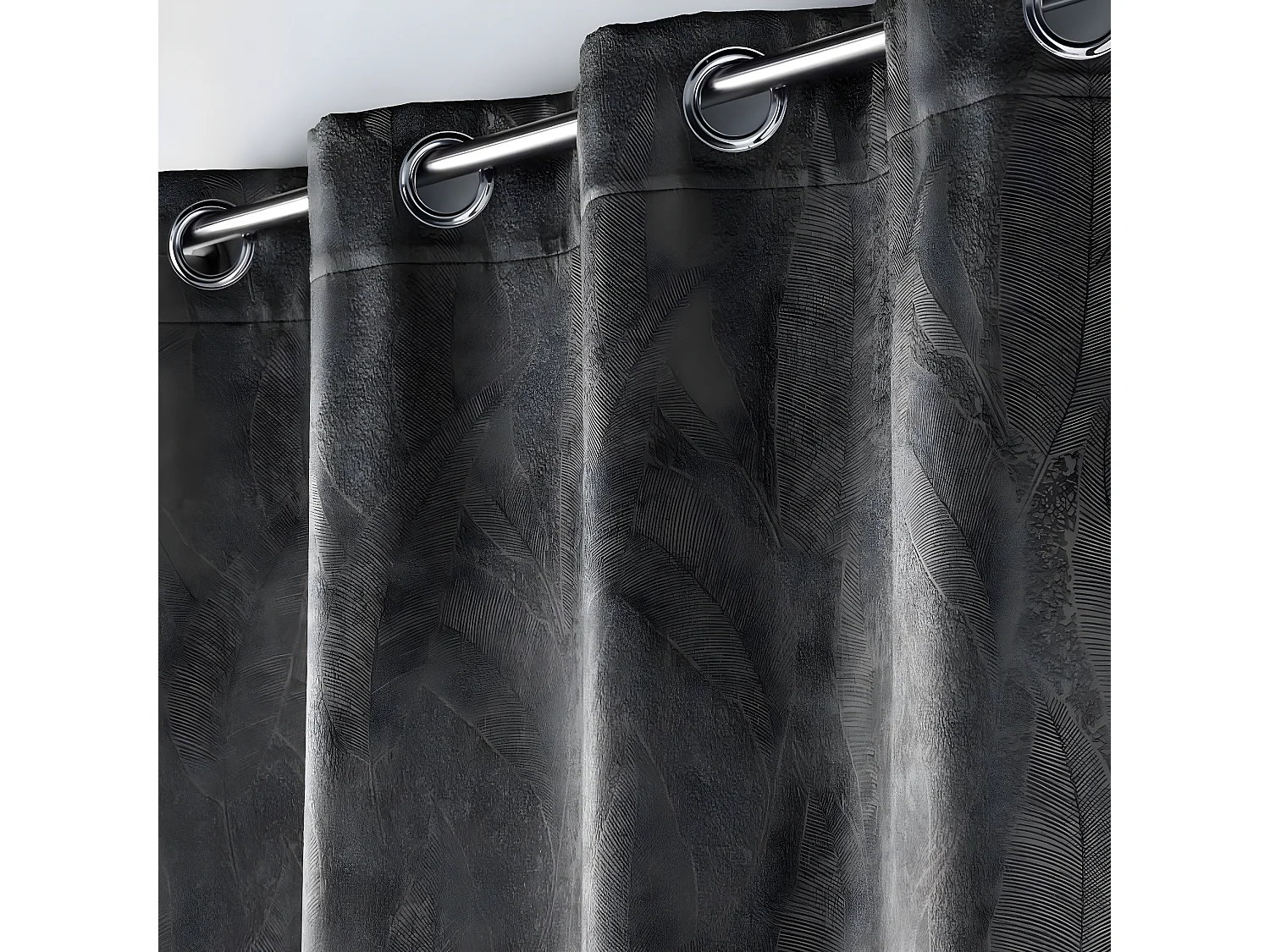 Rideau Occultant "Mélodie" 135x280cm Anthracite