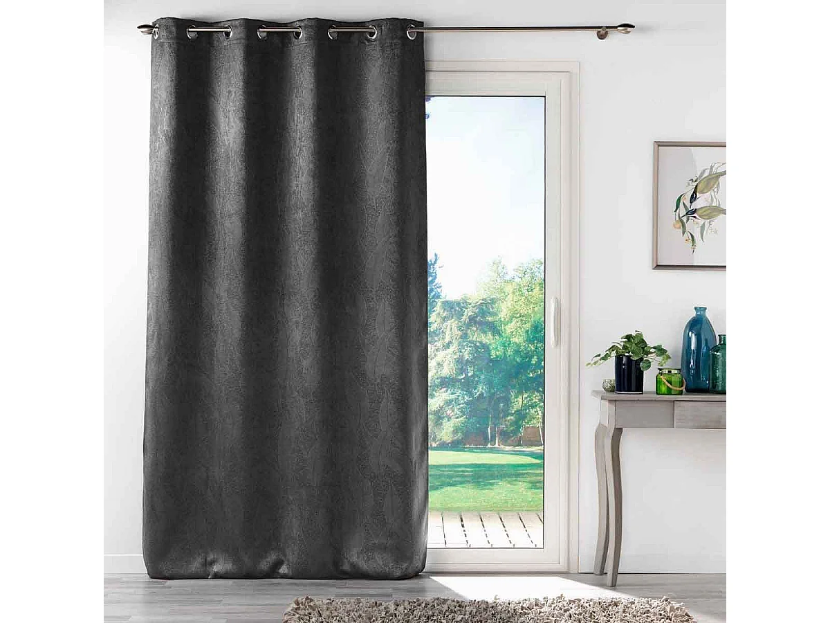 Rideau Occultant "Mélodie" 135x280cm Anthracite