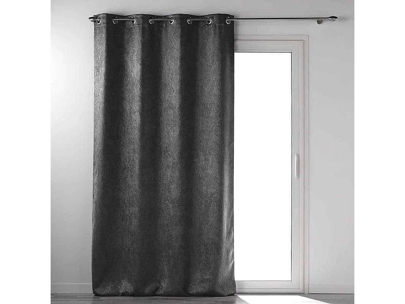 Rideau Occultant "Mélodie" 135x280cm Anthracite