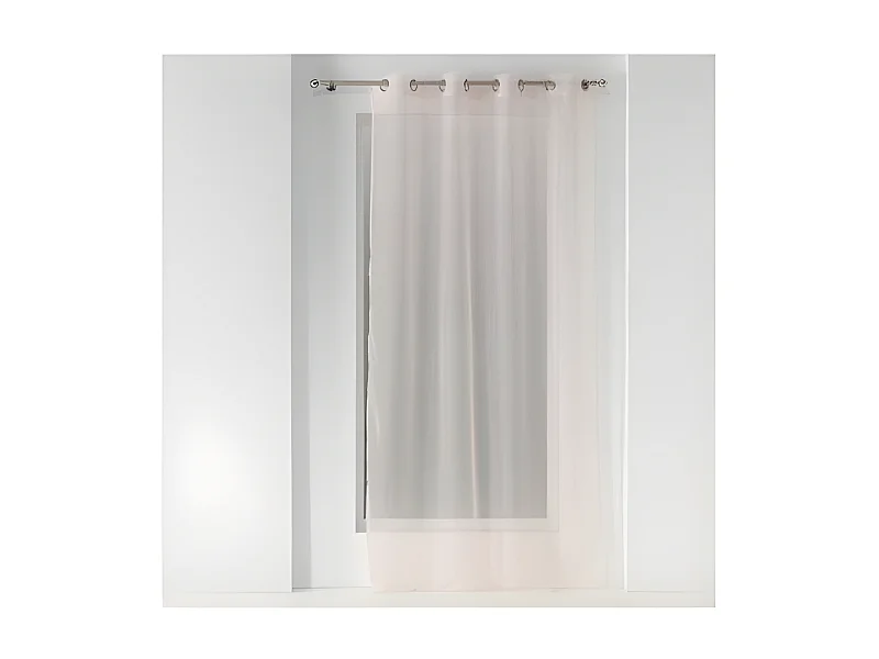 Rideau Voilage à Œillets "Orion" 140x240cm Rose