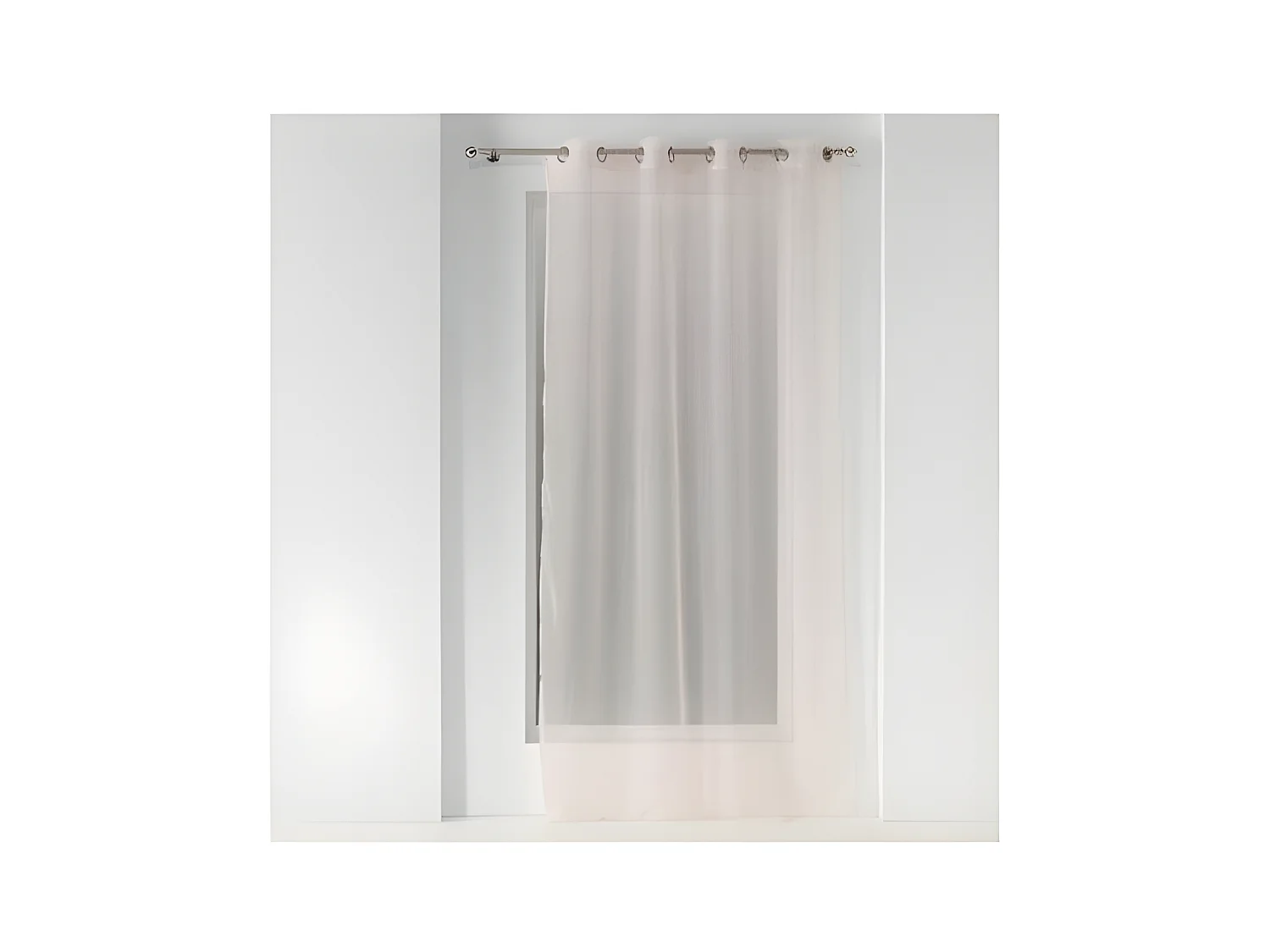 Rideau Voilage à Œillets "Orion" 140x240cm Rose