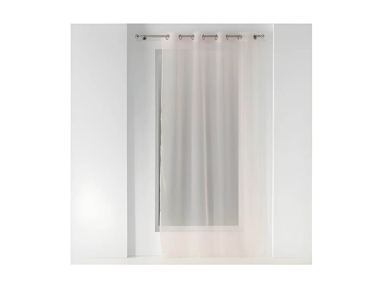 Rideau Voilage à Œillets "Orion" 140x240cm Rose