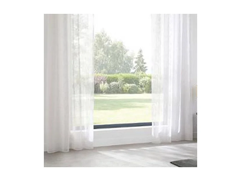 Rideau Voilage à Œillets "Ruben" 140x240cm Blanc