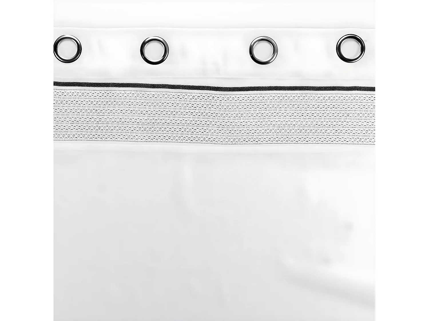 Rideau Voilage à Œillets "Nikita" 140x280cm Blanc