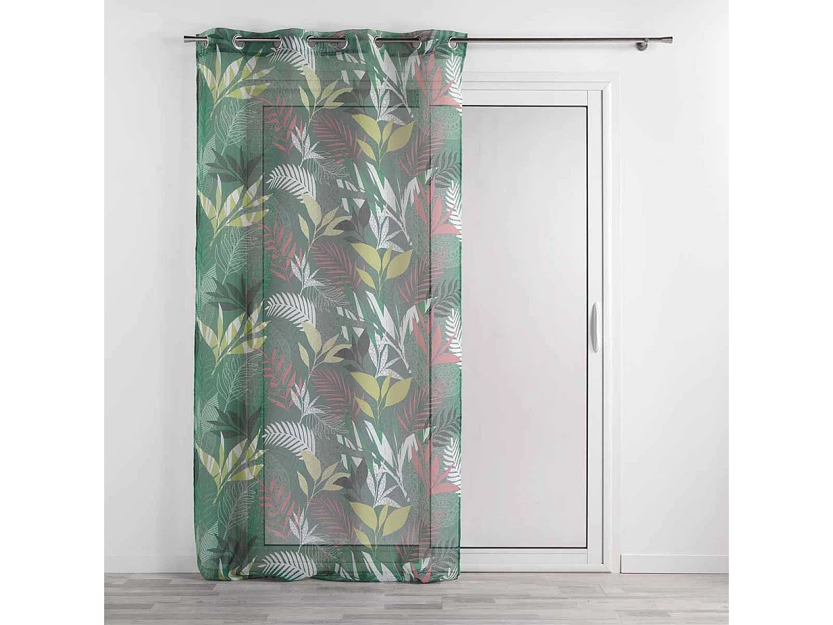 Rideau Voilage à Œillets "Assana" 140x240cm Kaki