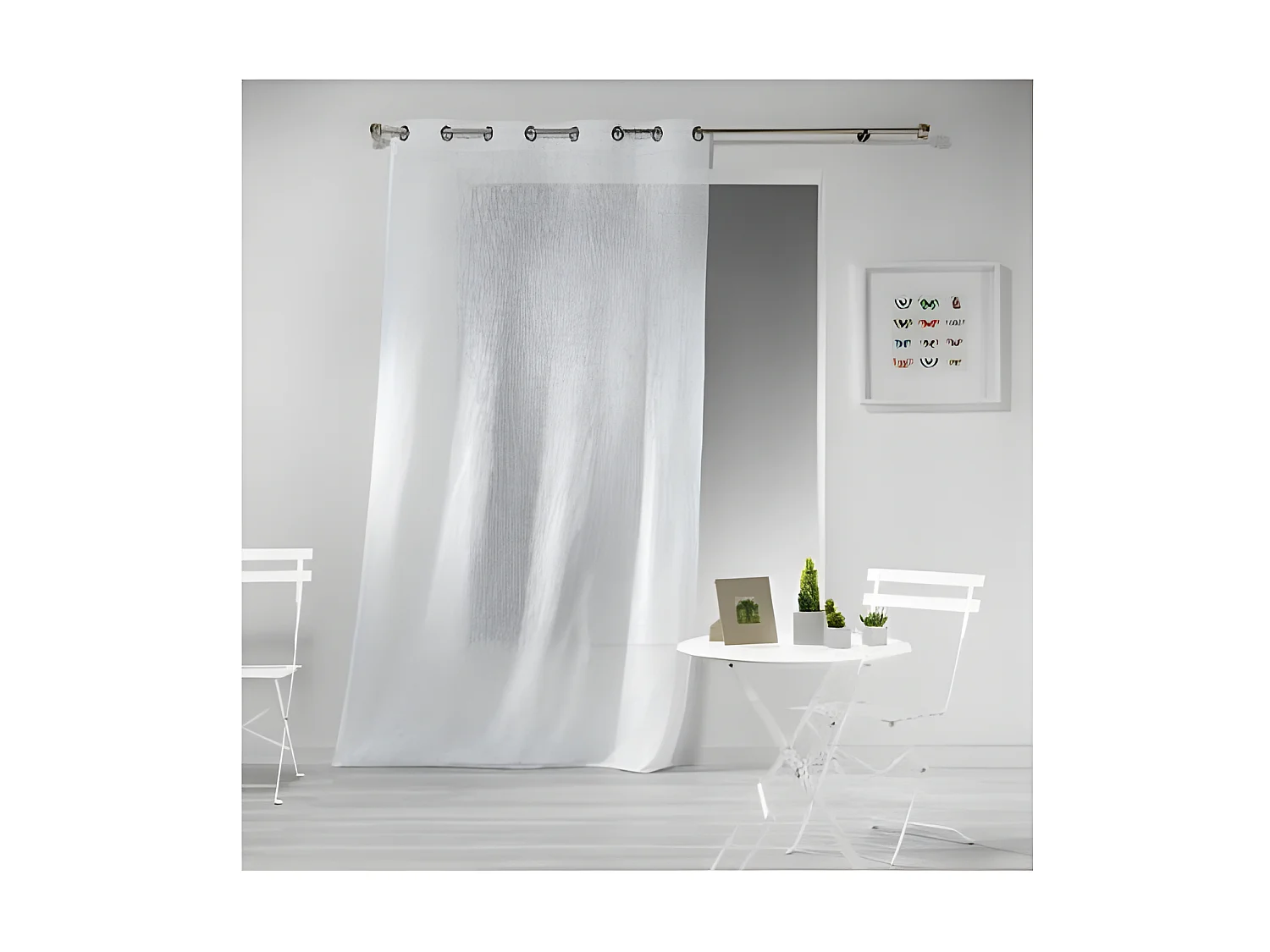 Rideau Voilage "Haltona" 140x280cm Blanc