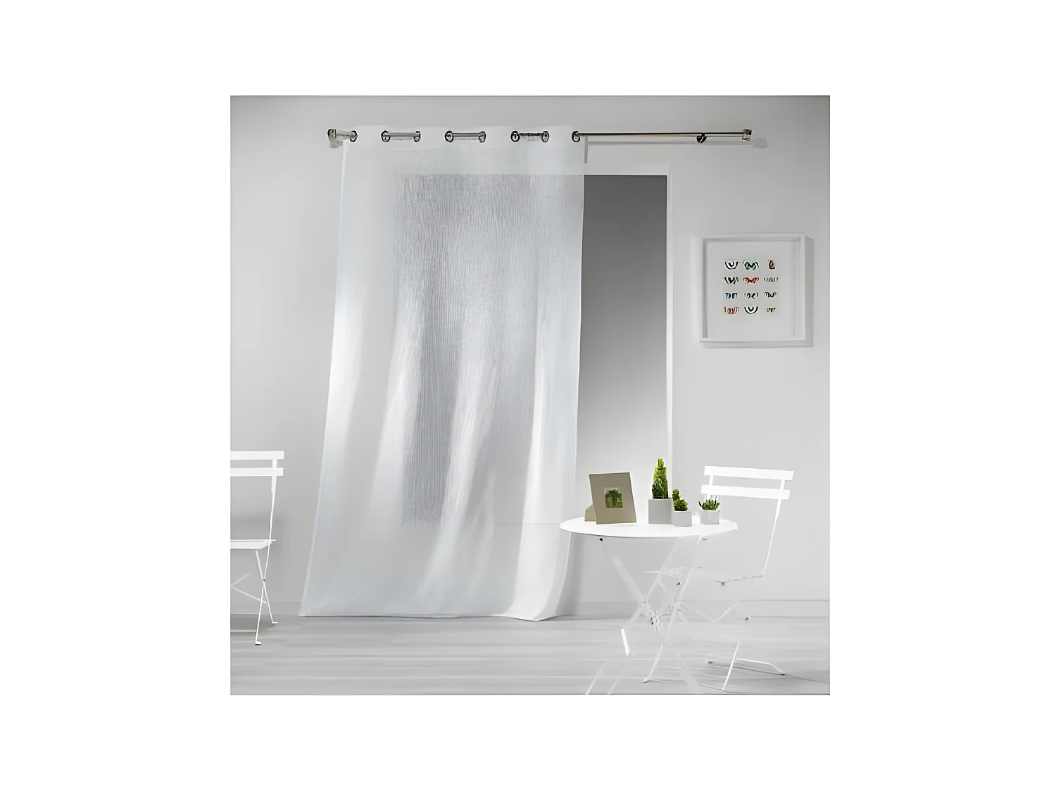 Rideau Voilage "Haltona" 140x280cm Blanc