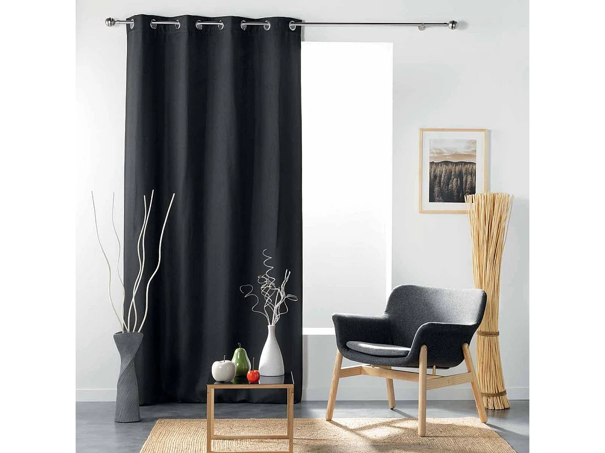 Rideau Occultant "Tissea" 135x240cm Anthracite