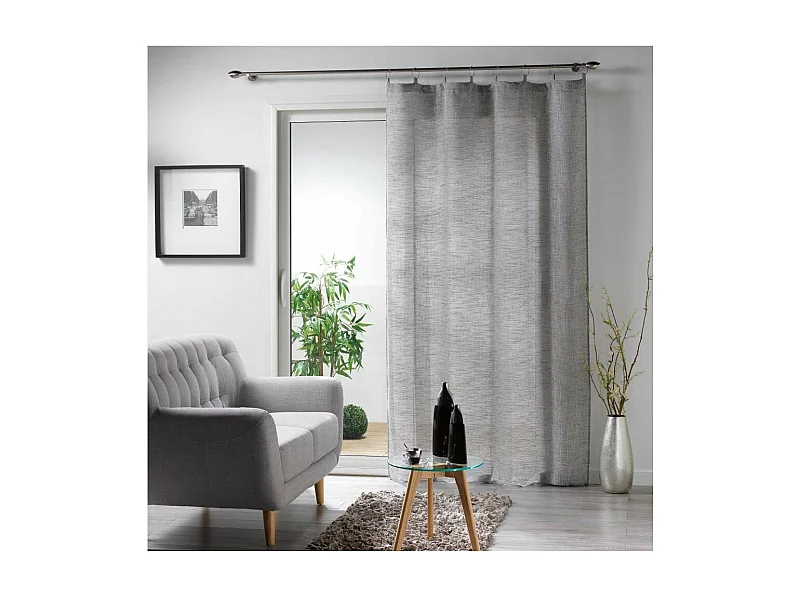 Rideau à Œillets "Milza" 140x240cm Anthracite