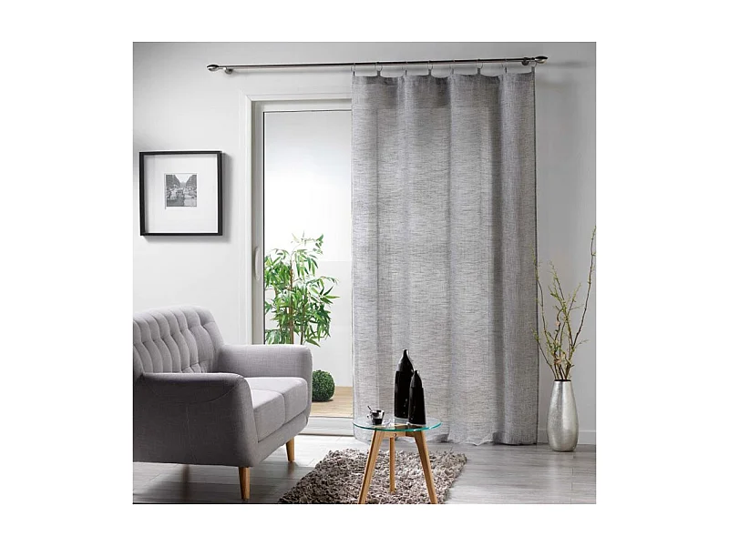 Rideau à Œillets "Milza" 140x240cm Anthracite