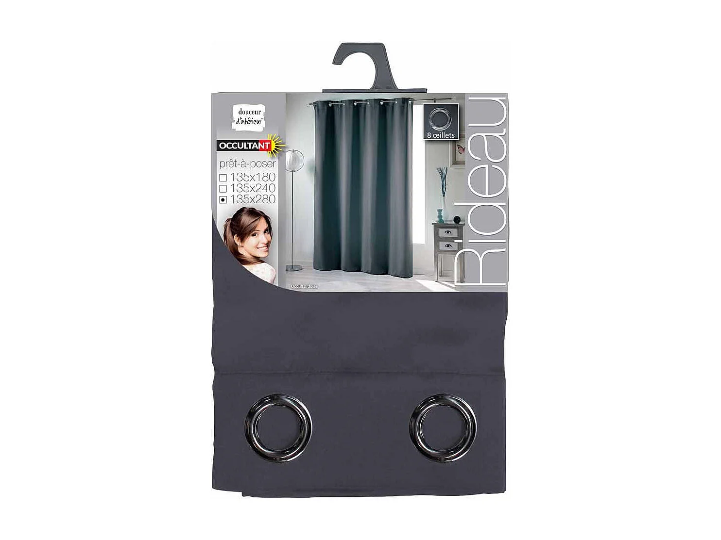 Rideau Occultant "Occult" 135x280cm Anthracite