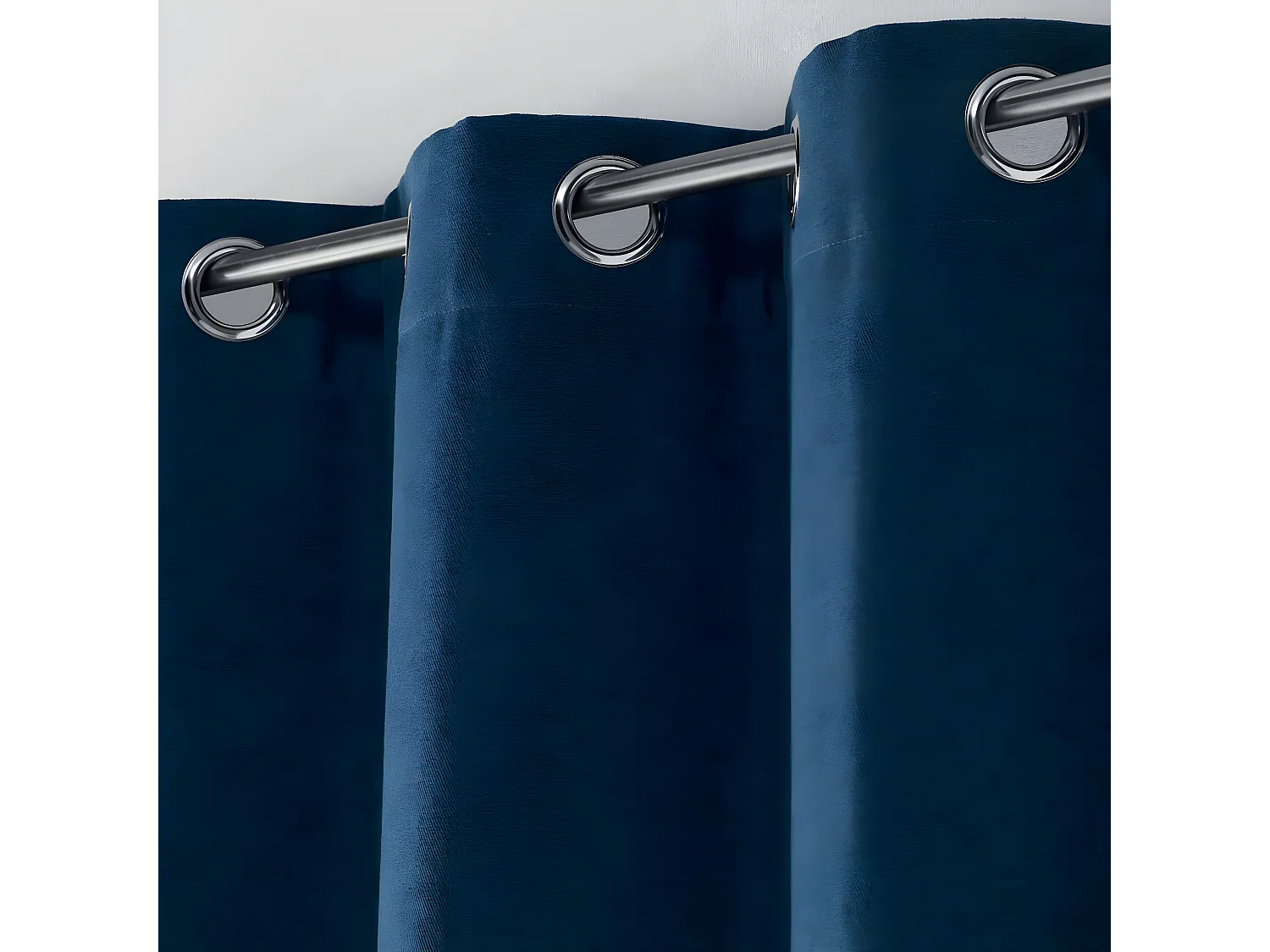 Rideau Occultant "Chinea" 135x240cm Bleu