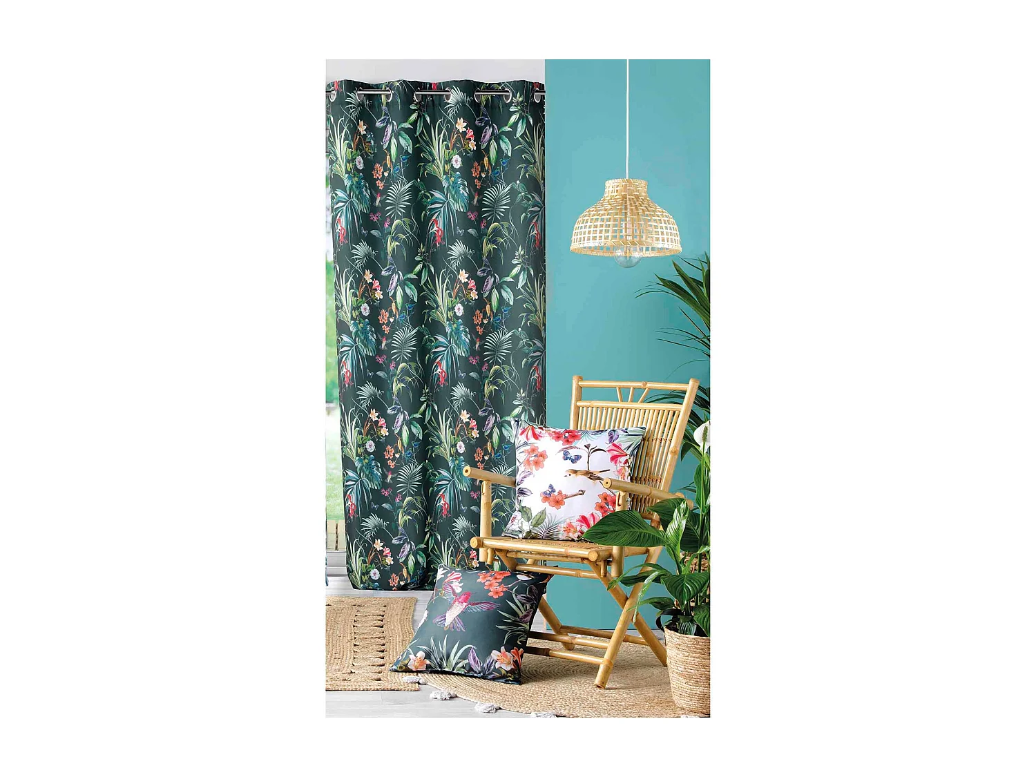 Cortina de pantalla de estilo exótico 140 x 260 cm