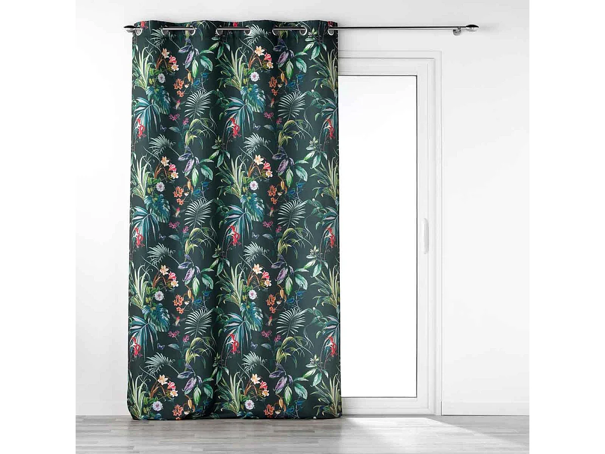 Rideau à Œillets "Féerie" 140x260cm Émeraude