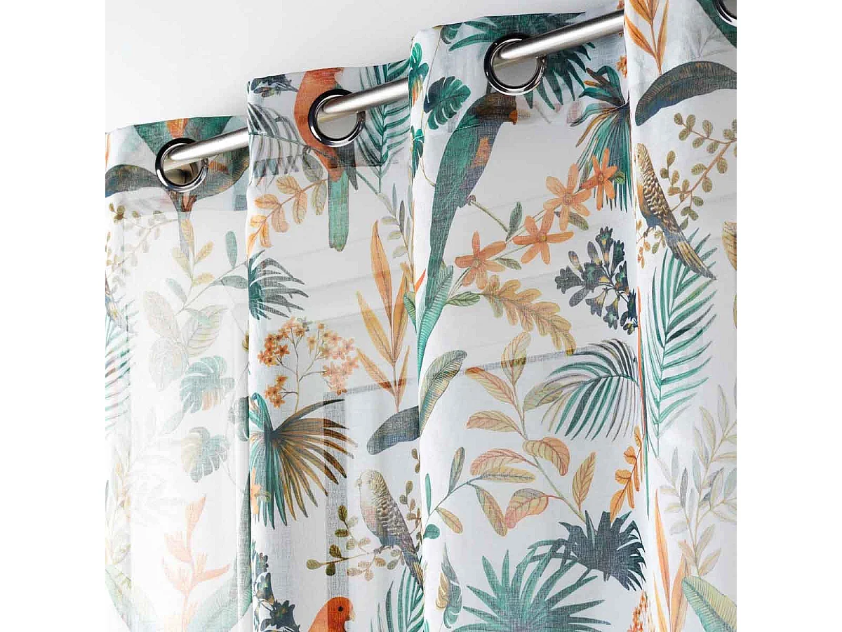 Rideau Voilage à Œillets "Panis" 140x240cm Blanc