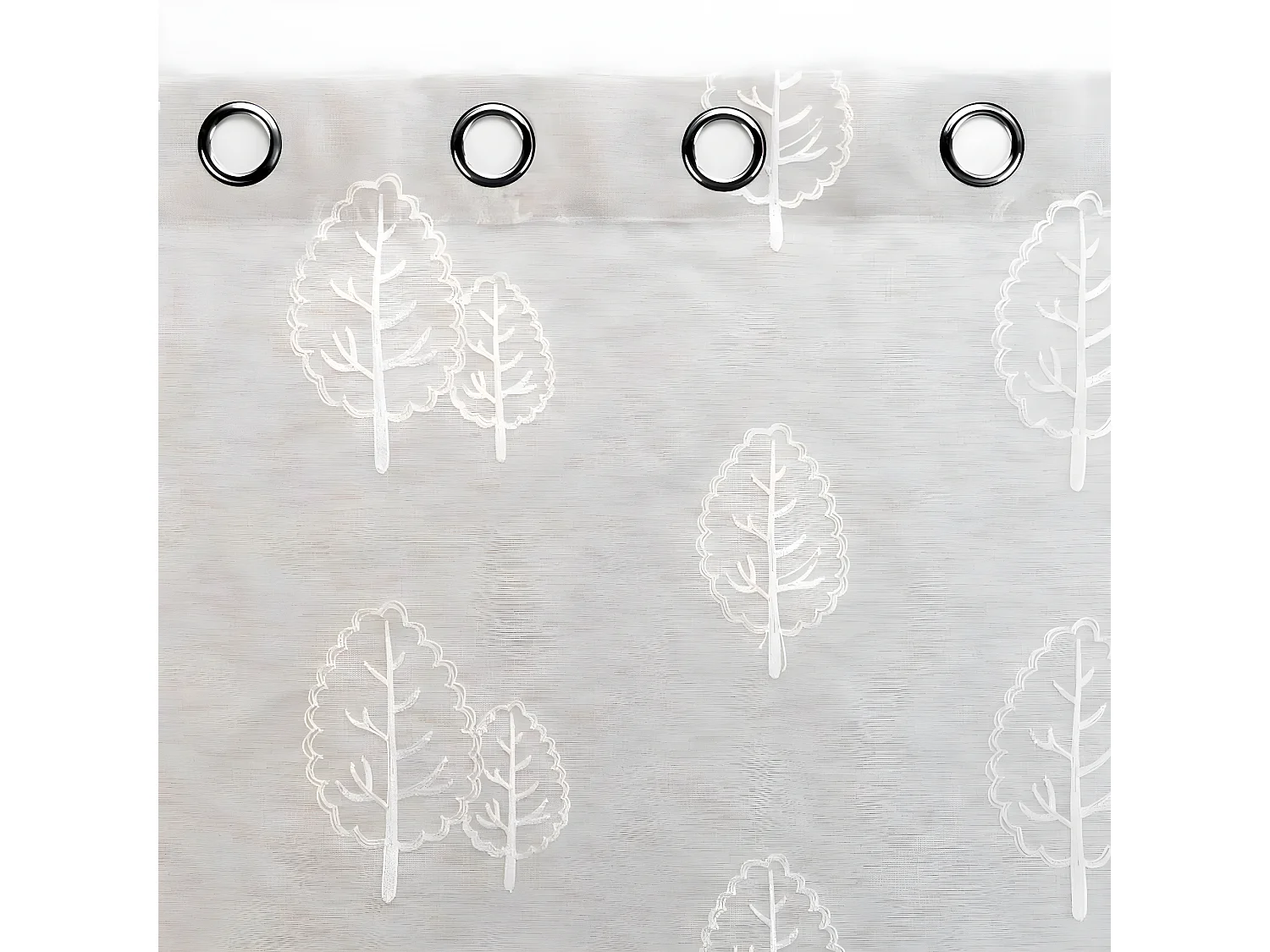 Rideau Voilage à Œillets "Sonata" 140x240cm Lin