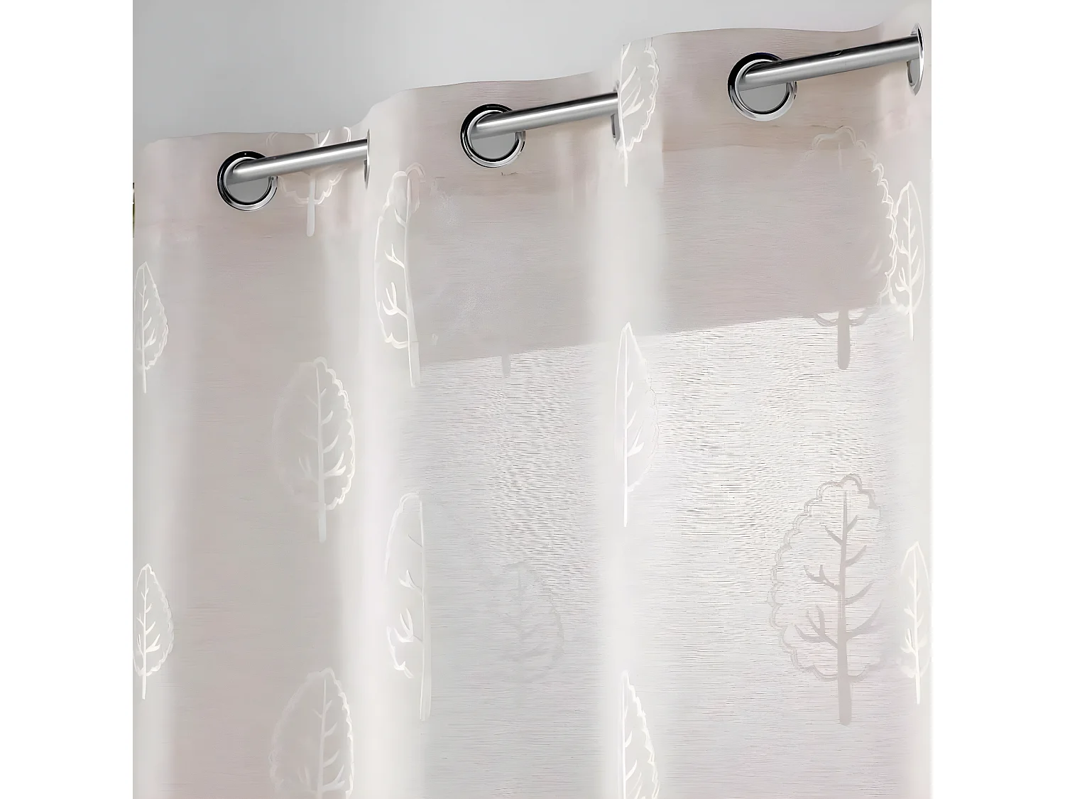 Rideau Voilage à Œillets "Sonata" 140x240cm Lin