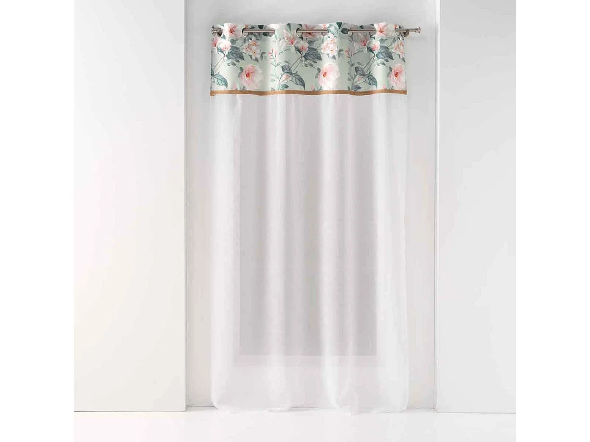 Rideau Voilage à Œillets "Alissia" 140x280cm Menthe