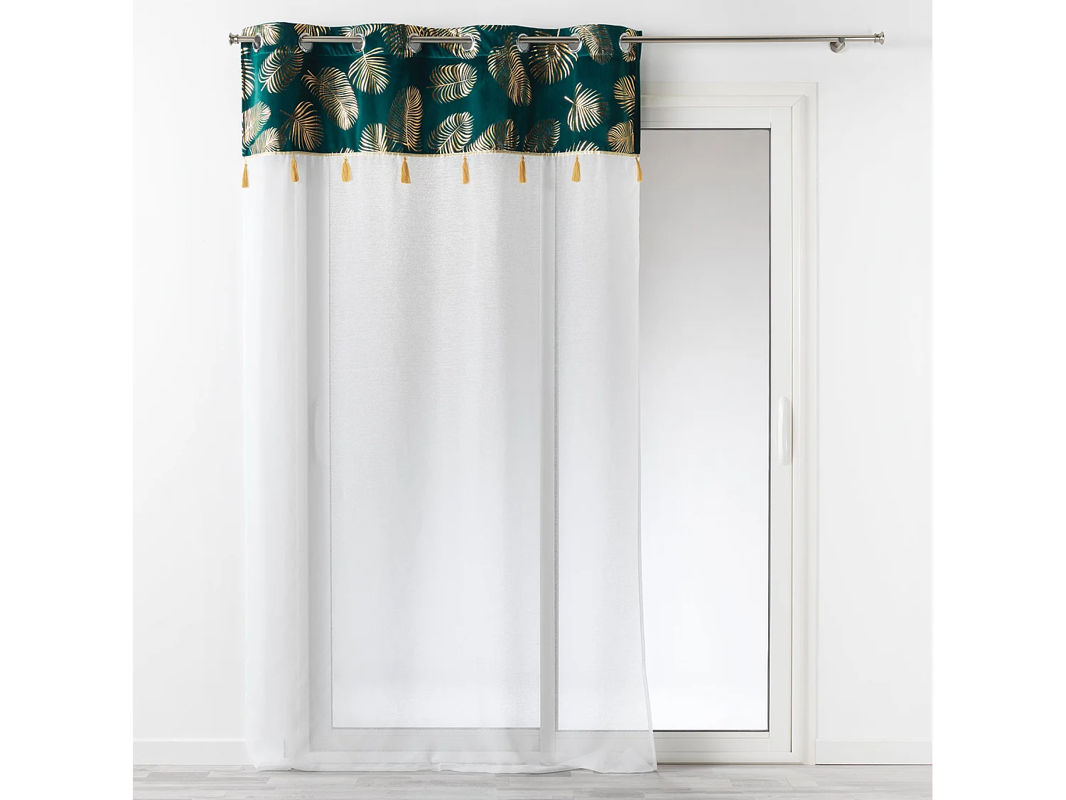 Rideau Voilage à Œillets "Sabaly" 140x240cm Or