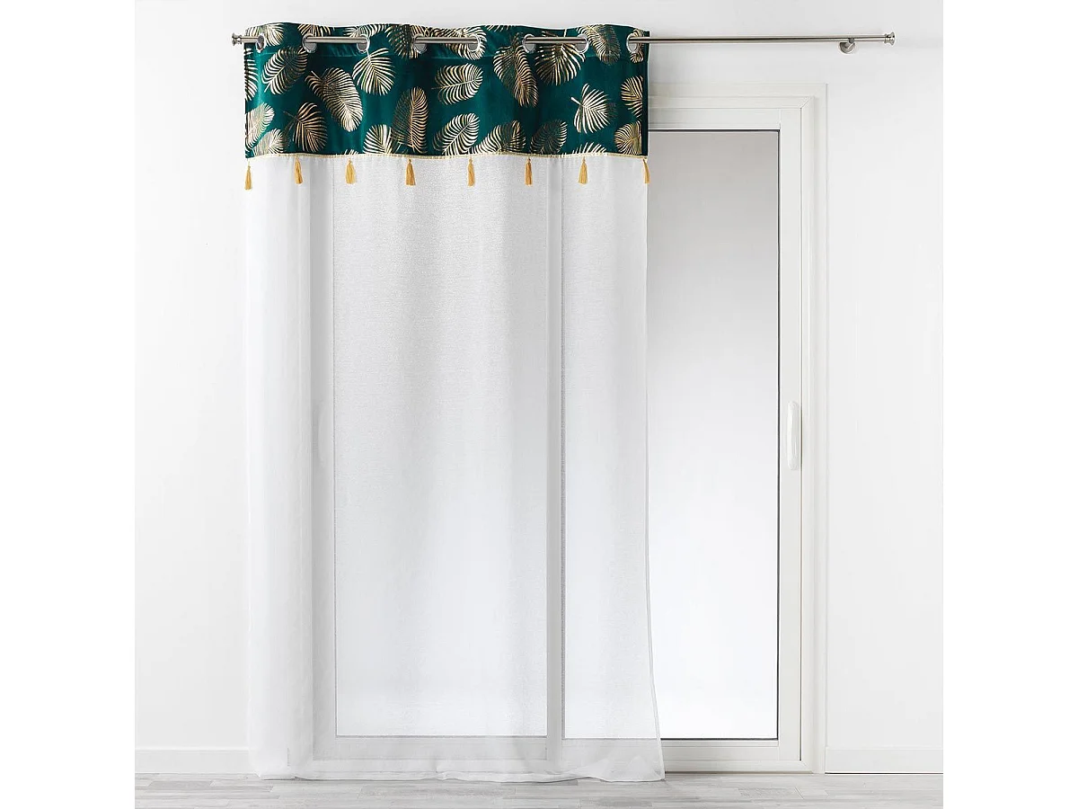 Rideau Voilage à Œillets "Sabaly" 140x240cm Or