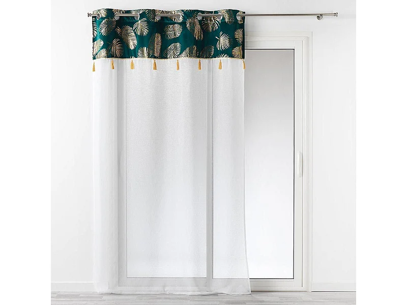 Rideau Voilage à Œillets "Sabaly" 140x240cm Or