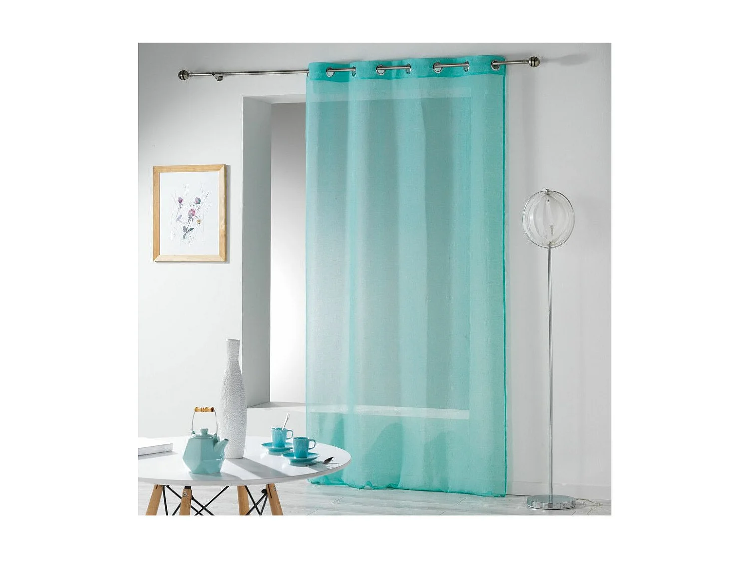 Rideau Voilage "Telma" 140x280cm Bleu