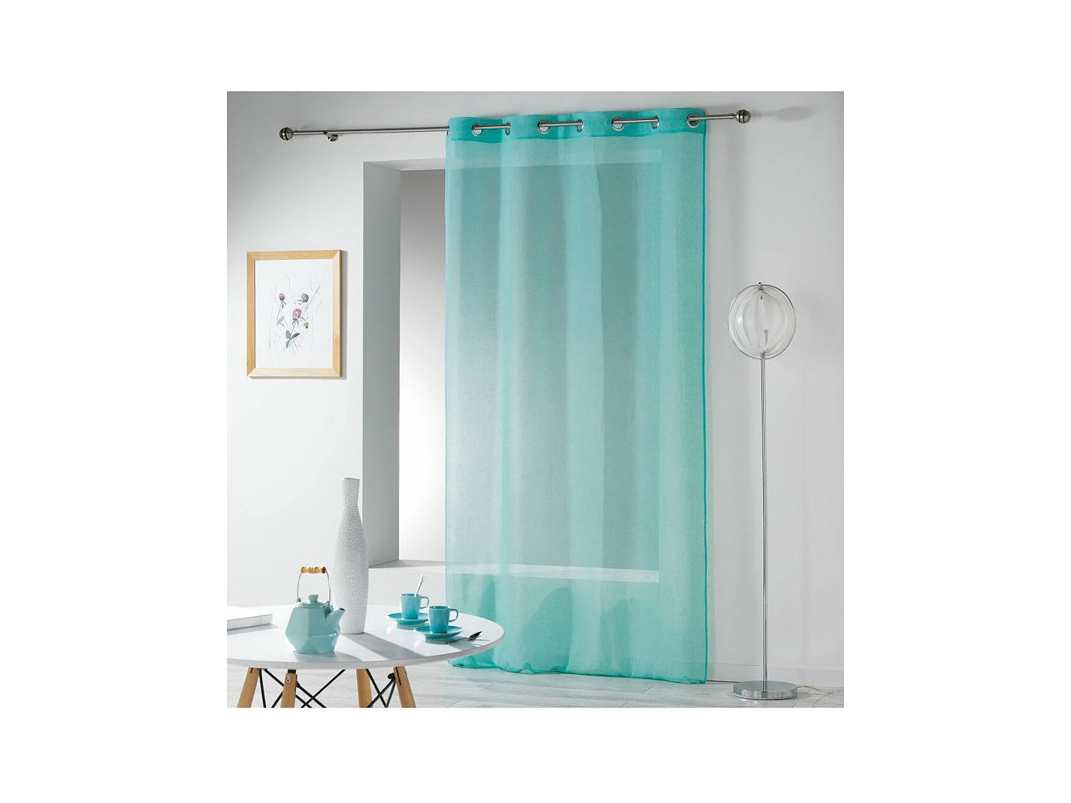 Rideau Voilage "Telma" 140x280cm Bleu