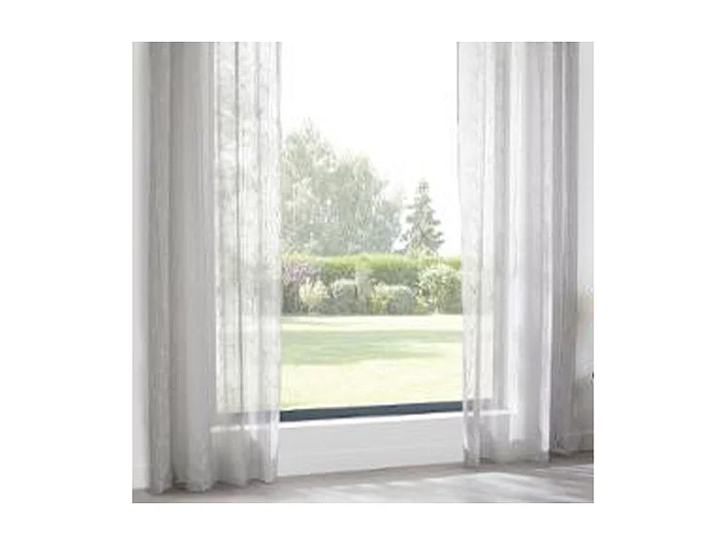 Rideau Voilage à Œillets "Ruben" 140x240cm Gris