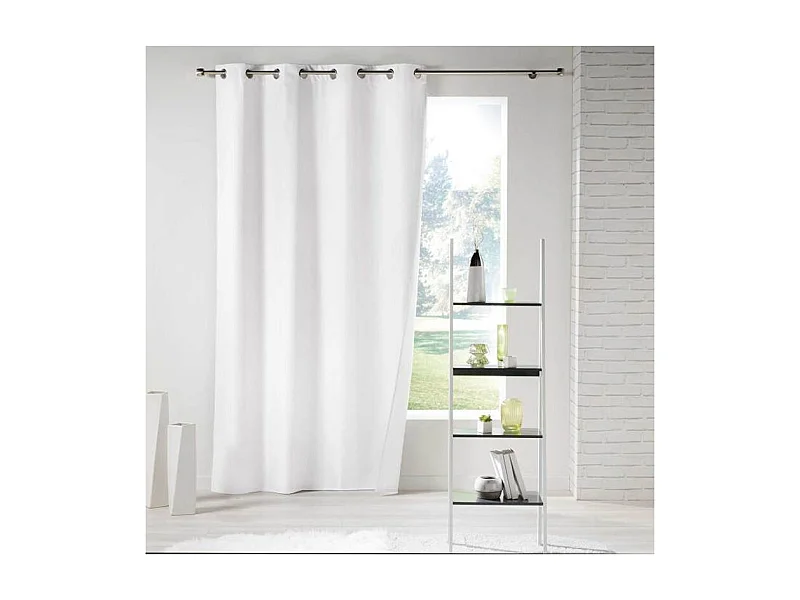 Rideau Isolant à Œillets "Icemount" 140x260cm Blanc