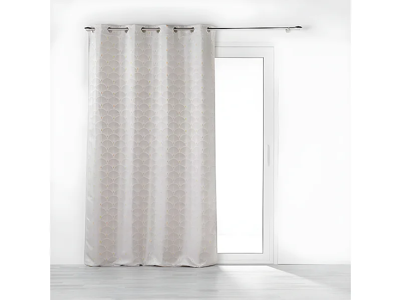 Rideau à Œillets "Cadence" 140x260cm Jaune