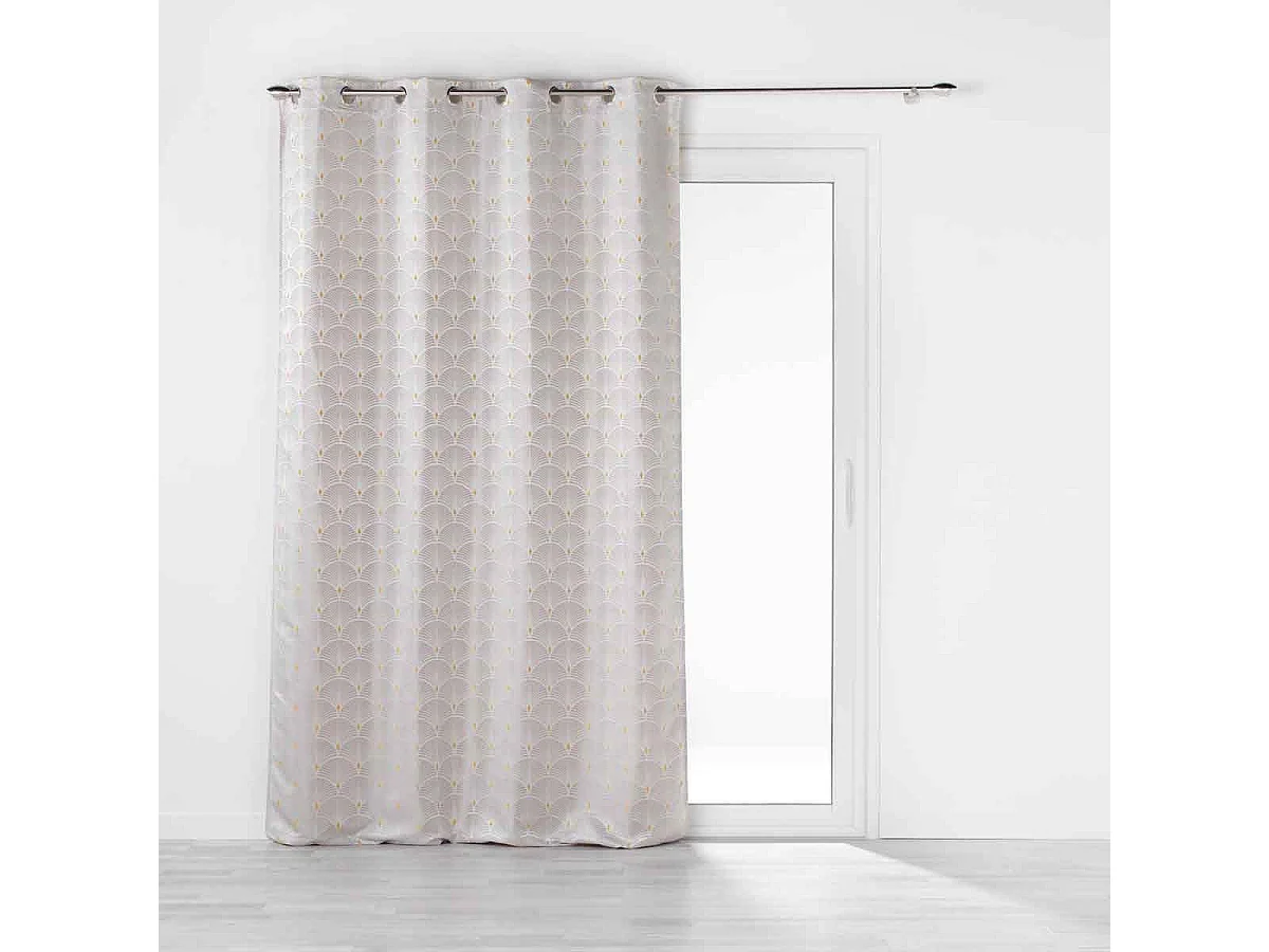 Rideau à Œillets "Cadence" 140x260cm Jaune